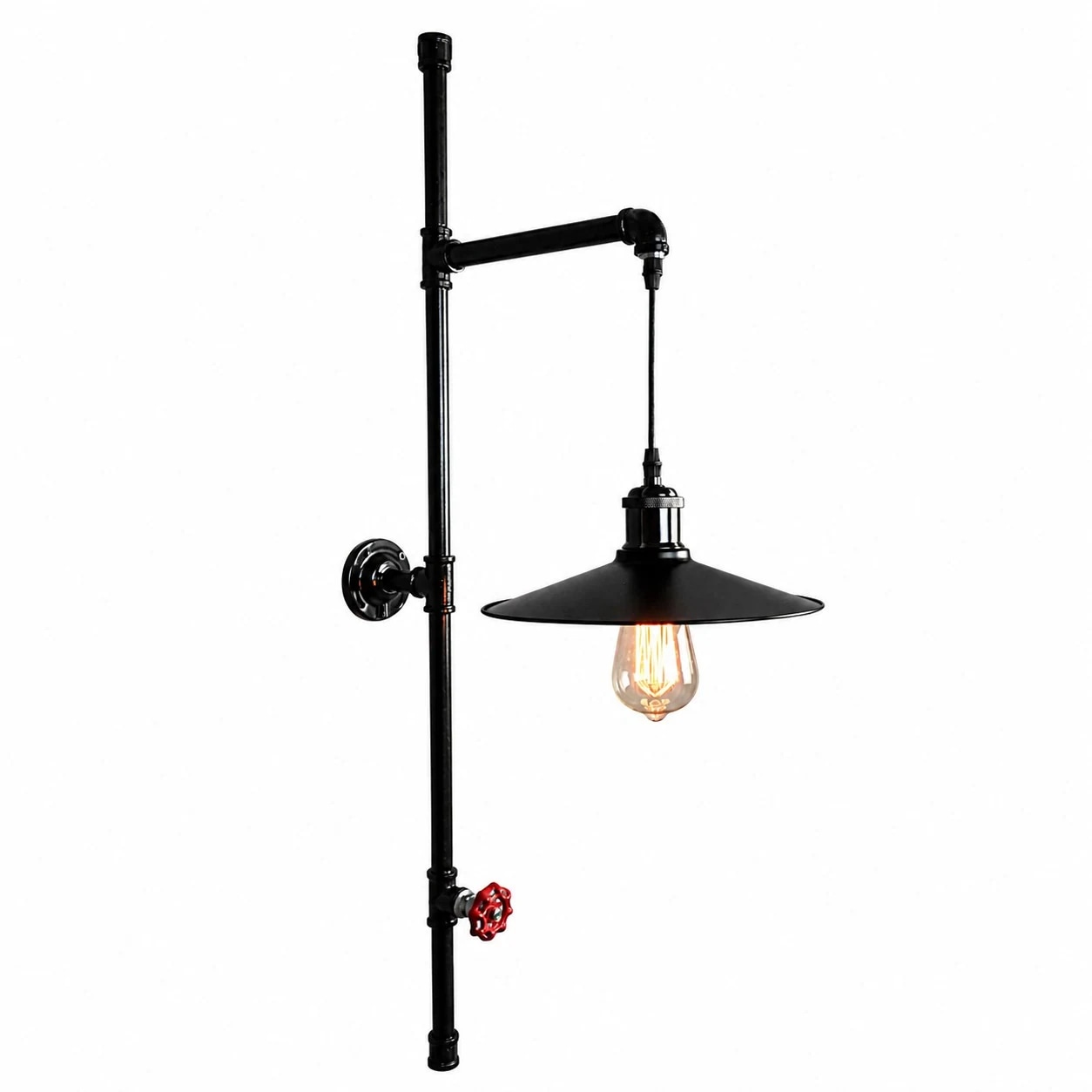 BD2 wide metal shade wall sconce option