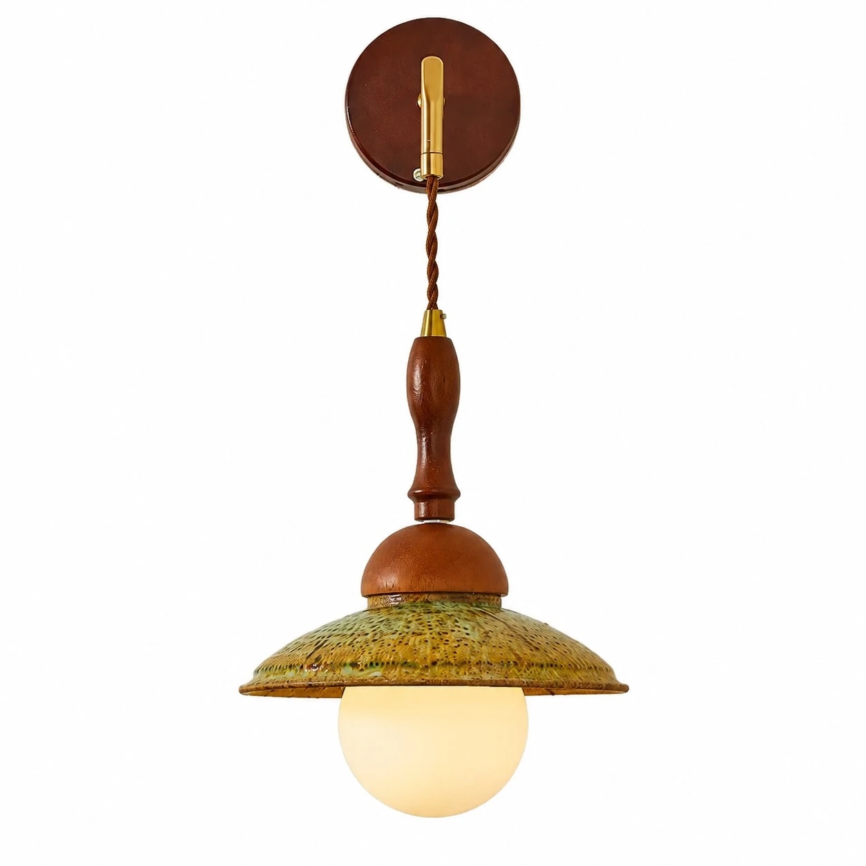 Japanese Wabi Sabi Wooden Wall Sconce