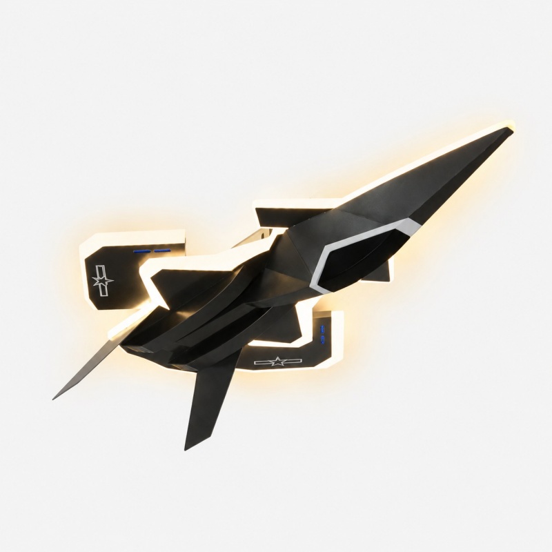 Jet Fighter LED Ceiling Light for Kids Bedroom