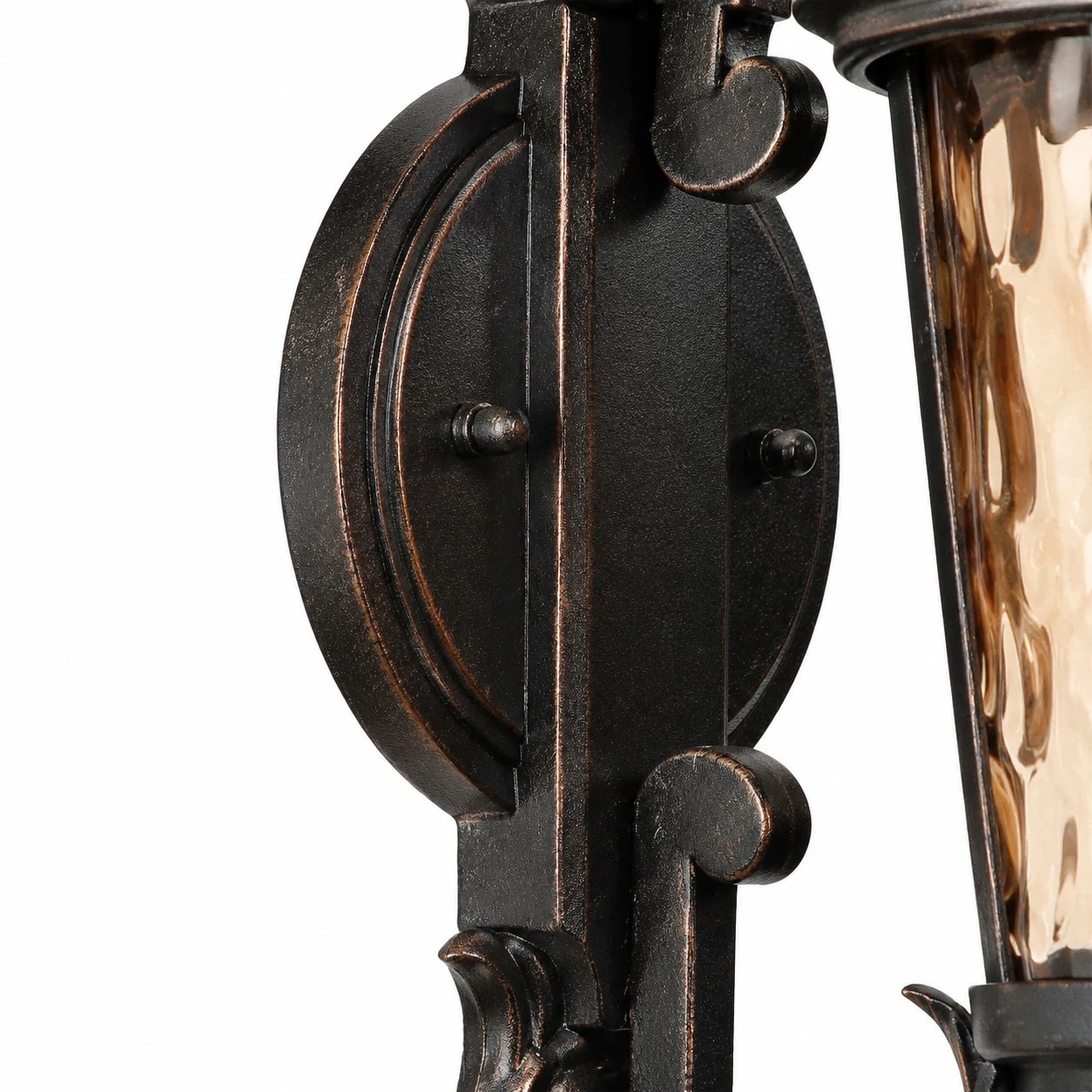 Round wall mount and metal bracket