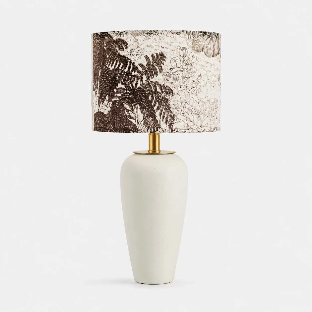 White ceramic table lamp variant