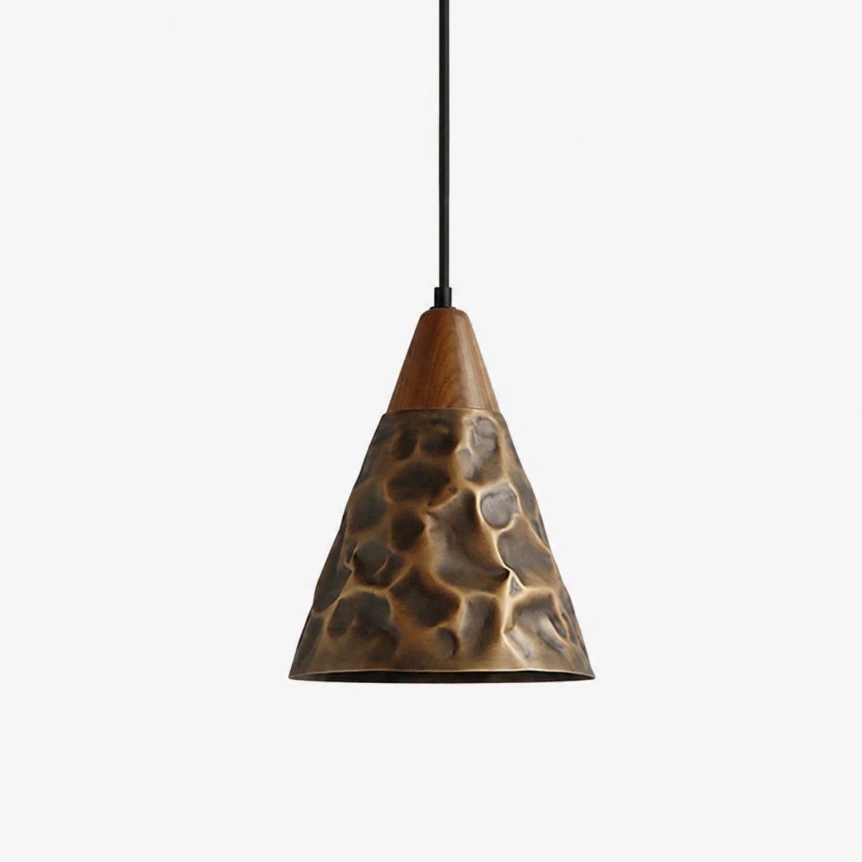 Style C Pendant hammered copper pendant