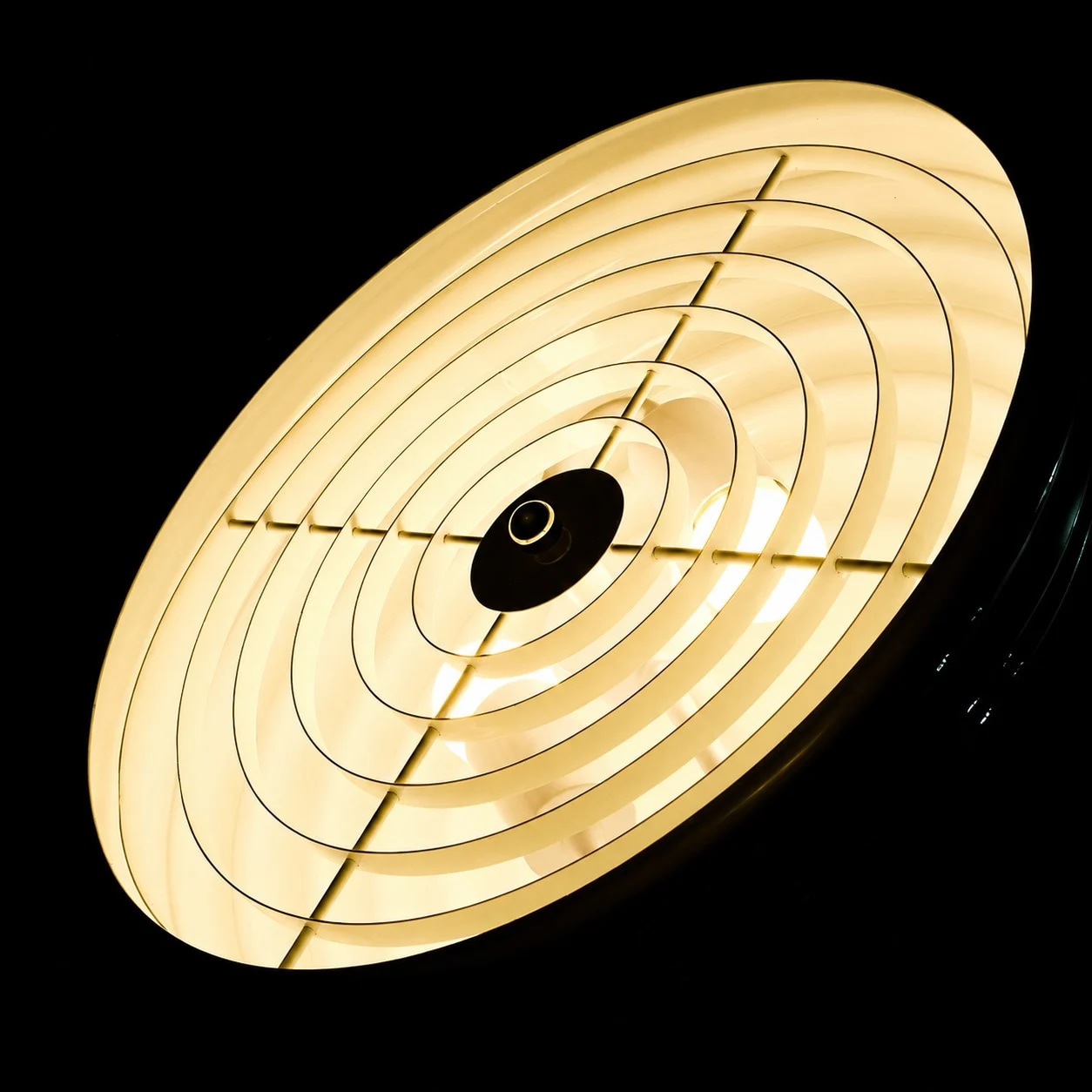 Open underside for your bulb choice
