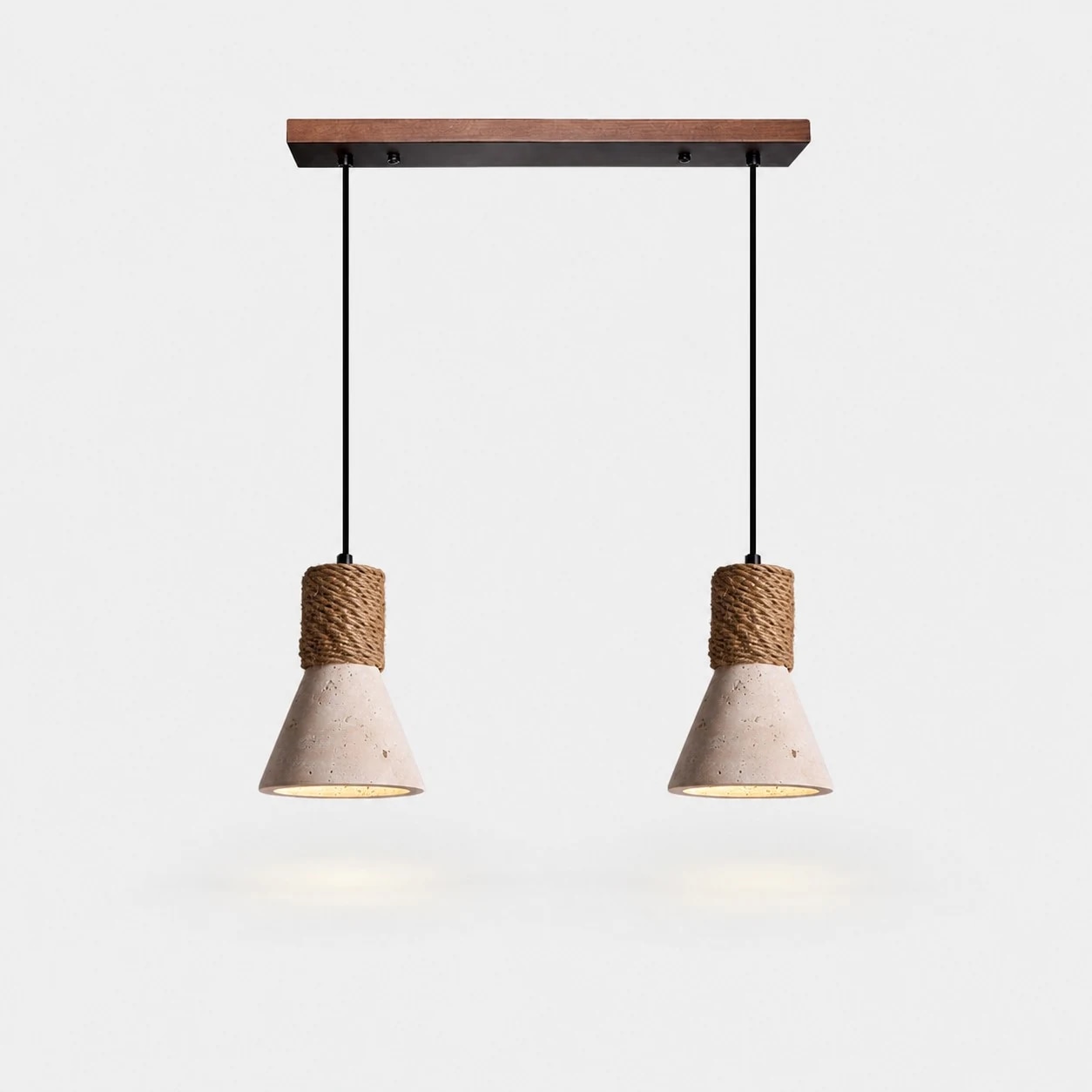 Two-light linear pendant