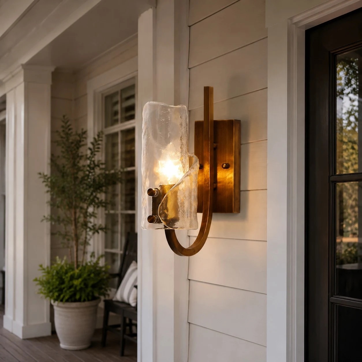 Vintage Brass Wall Lamp
