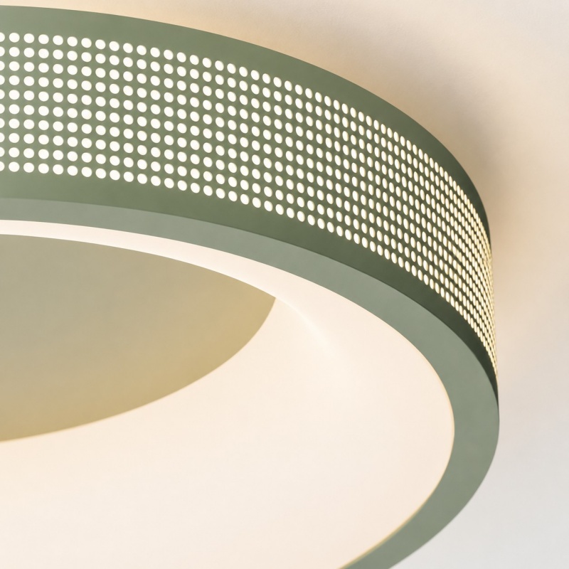 Woven Halo Flush Mount Ceiling Light rim detail