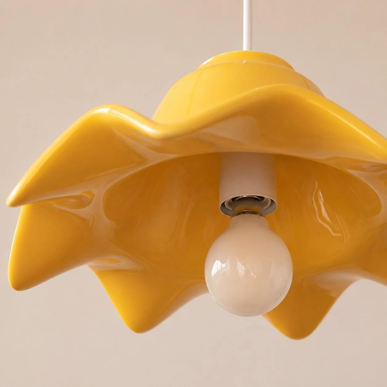Ceramic shade underside detail