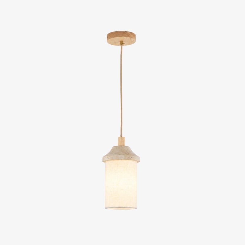 Log travertine pendant