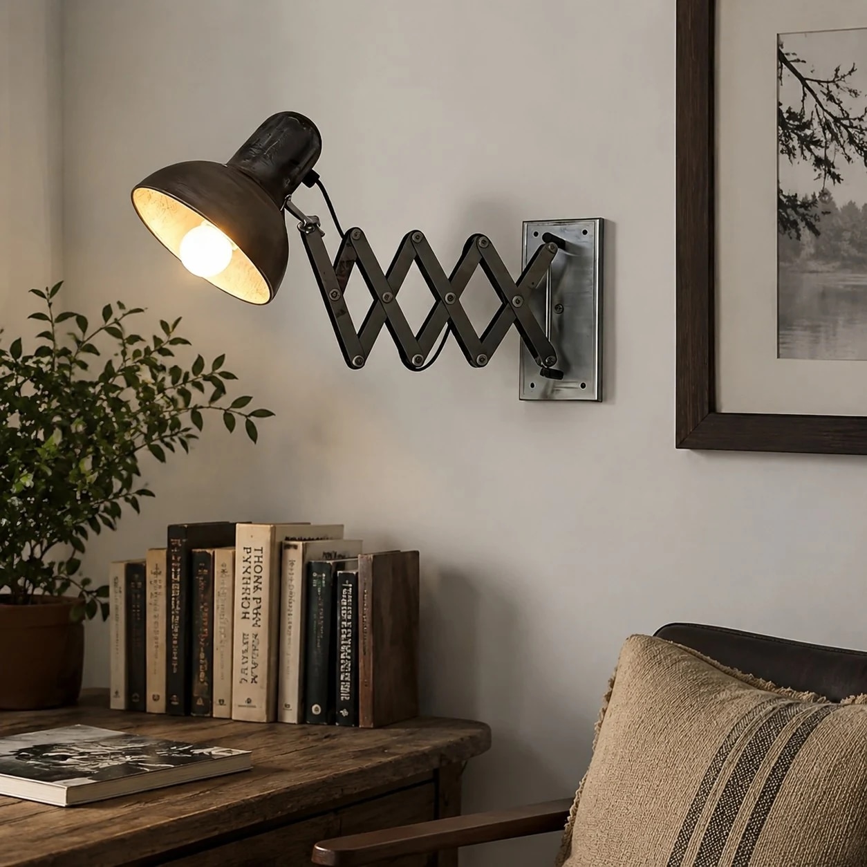 Industrial Adjustable Wall Sconce