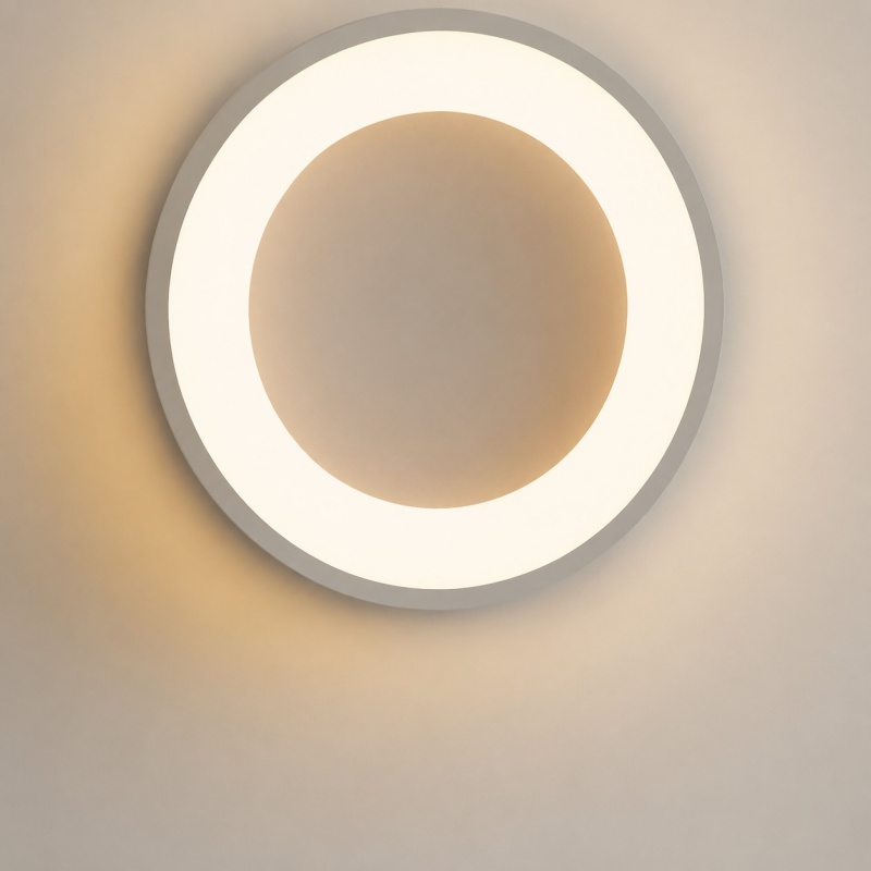 Woven Halo Flush Mount Ceiling Light circular LED glow
