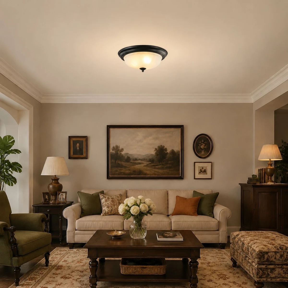 Warm light for lived-in rooms