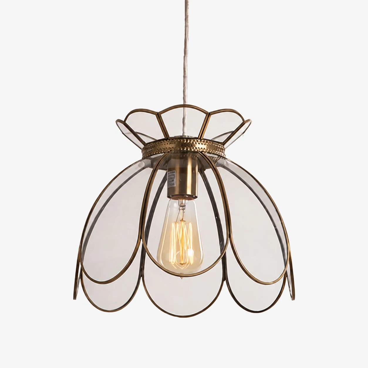 Style B clear glass pendant light