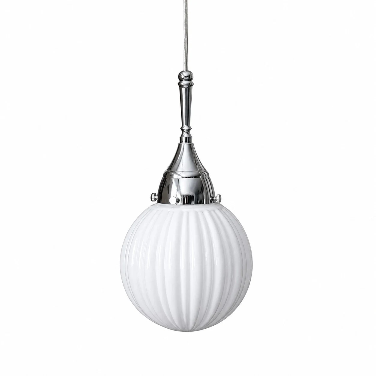 White / Glass shade / 7.9″ / 20 cm
