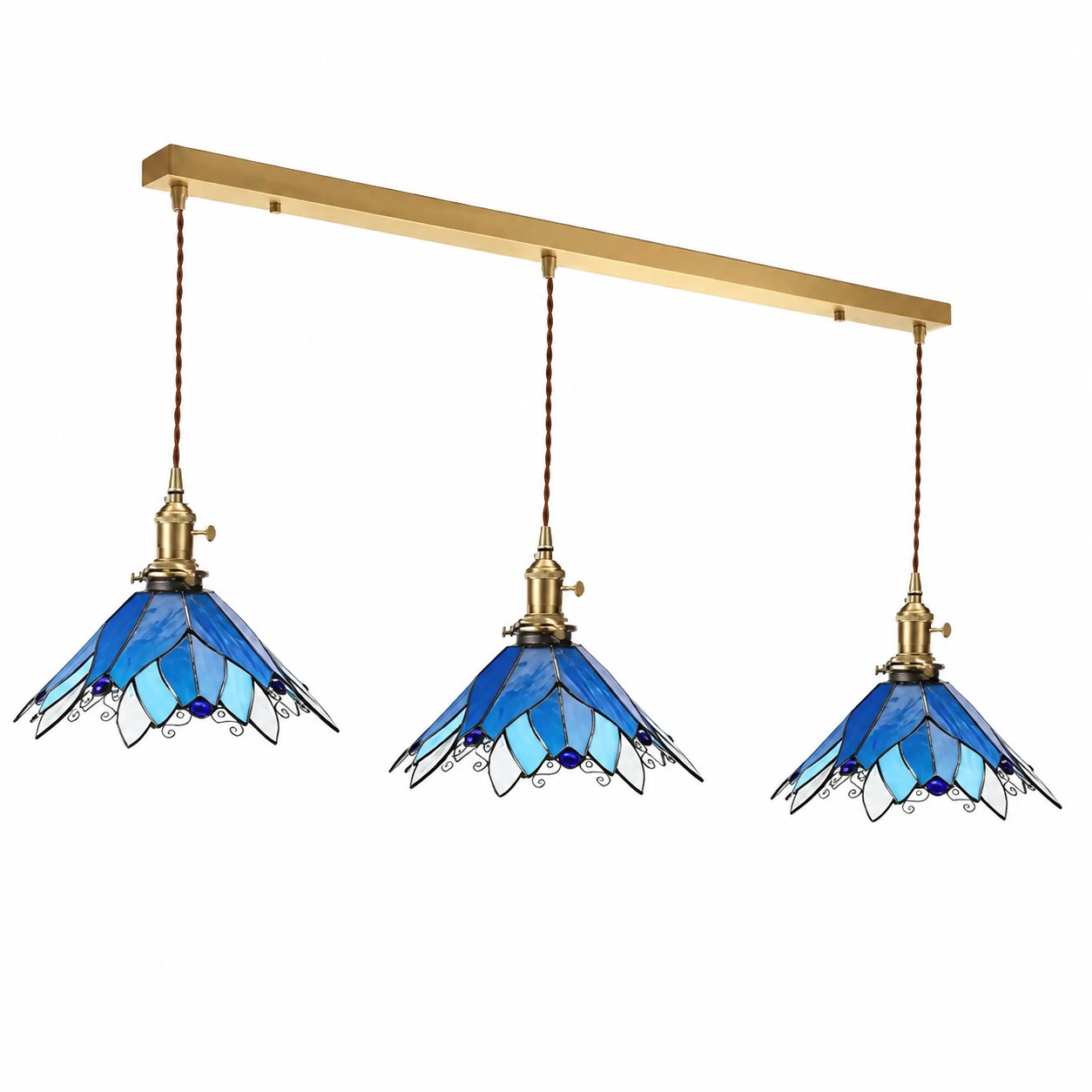 Blue triple head
