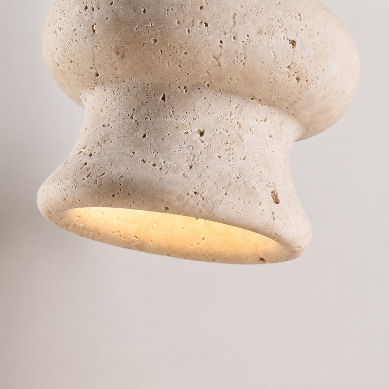 Warm light glowing through the lower opening