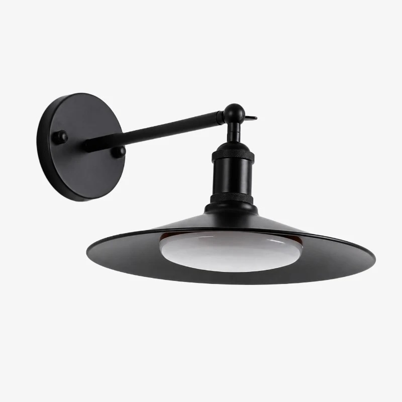 Black adjustable outdoor wall lamp product view