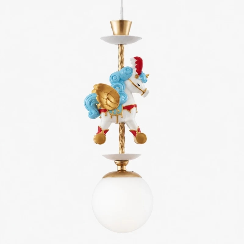 Joker - 3 Lights unicorn chandelier SKU image