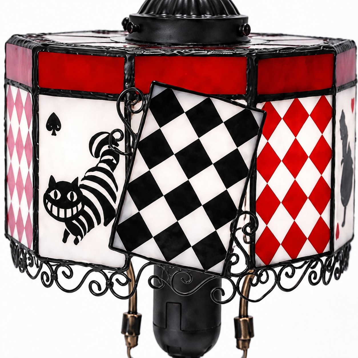Alice Storybook Glass Table Lamp detail view 1