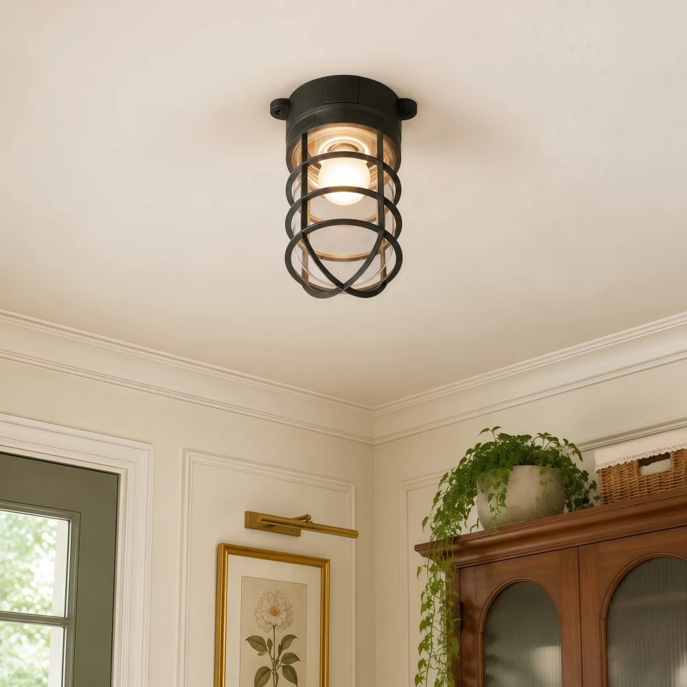 Warm room ceiling light scene