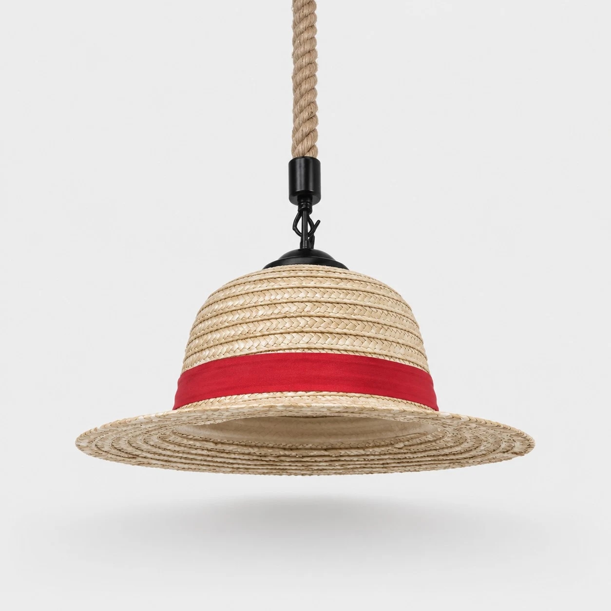 Novelty Straw Hat Pendant Lamp