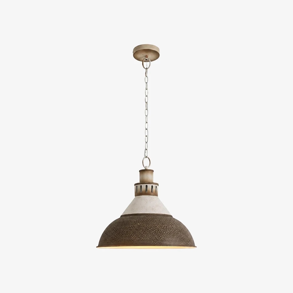 coffee brown industrial pendant light