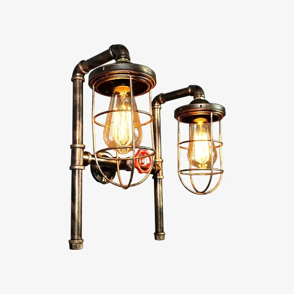 Double Light - Antique Bronze