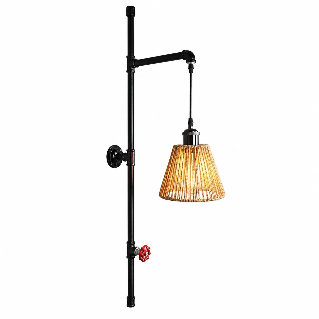 BD3 woven shade wall sconce option