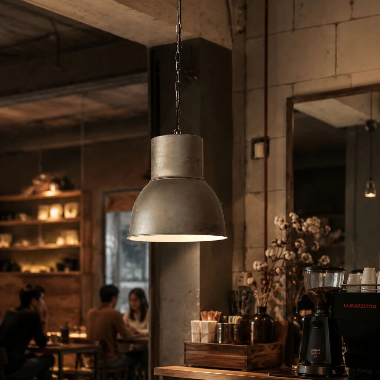 47 cm rust finish pendant shade