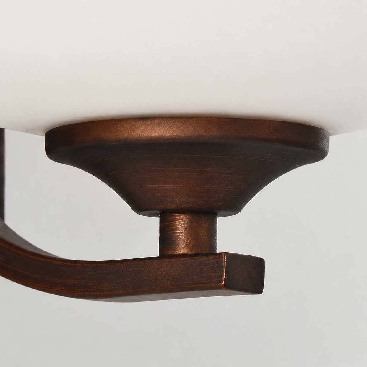 Installed front view of the wall sconce