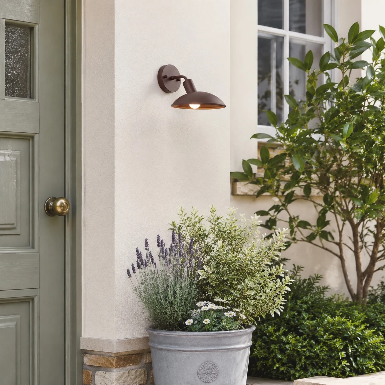 Coffee doorway scene
