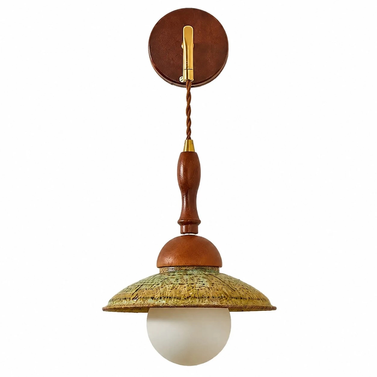 Japanese Wabi Sabi Wooden Wall Sconce