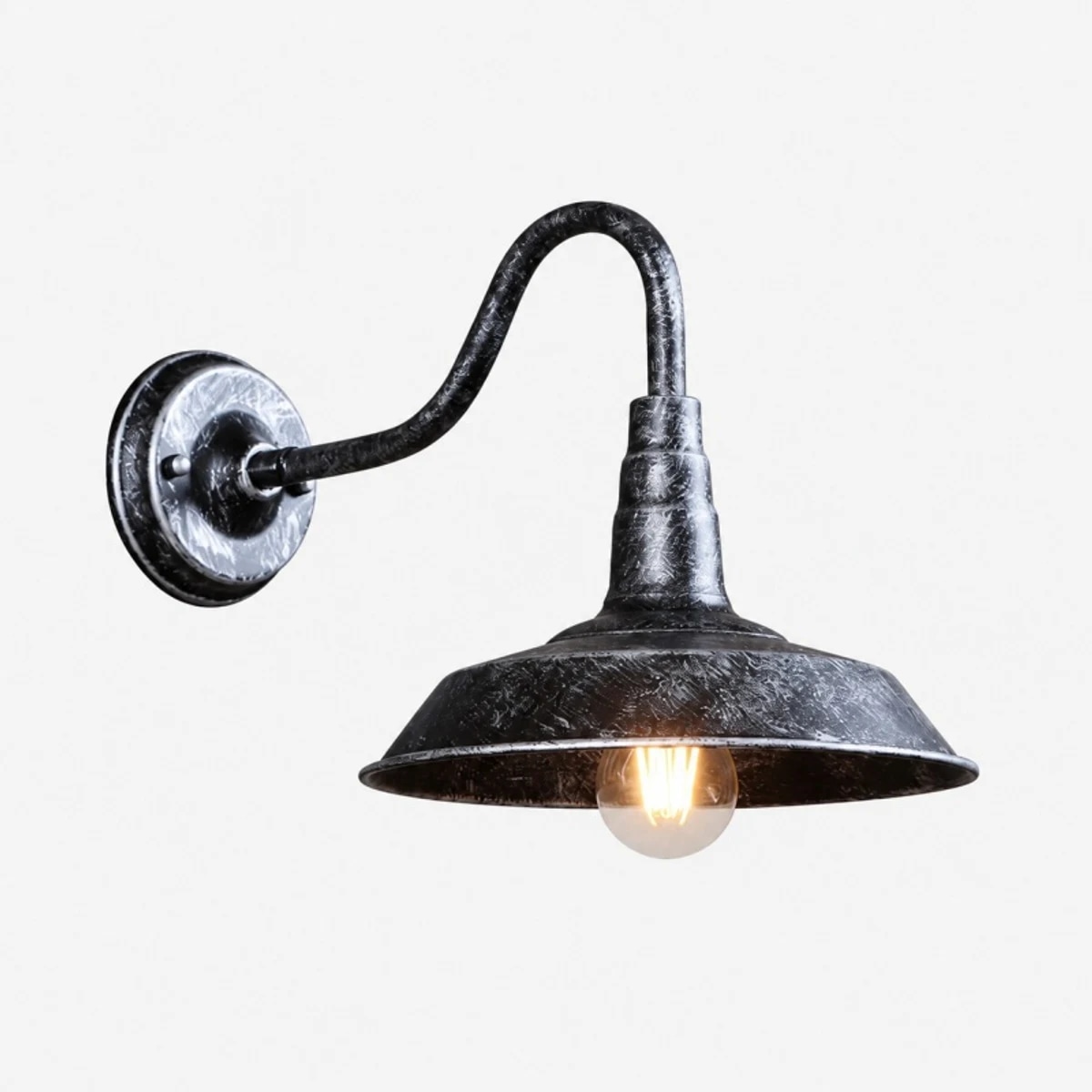Antique silver wall sconce