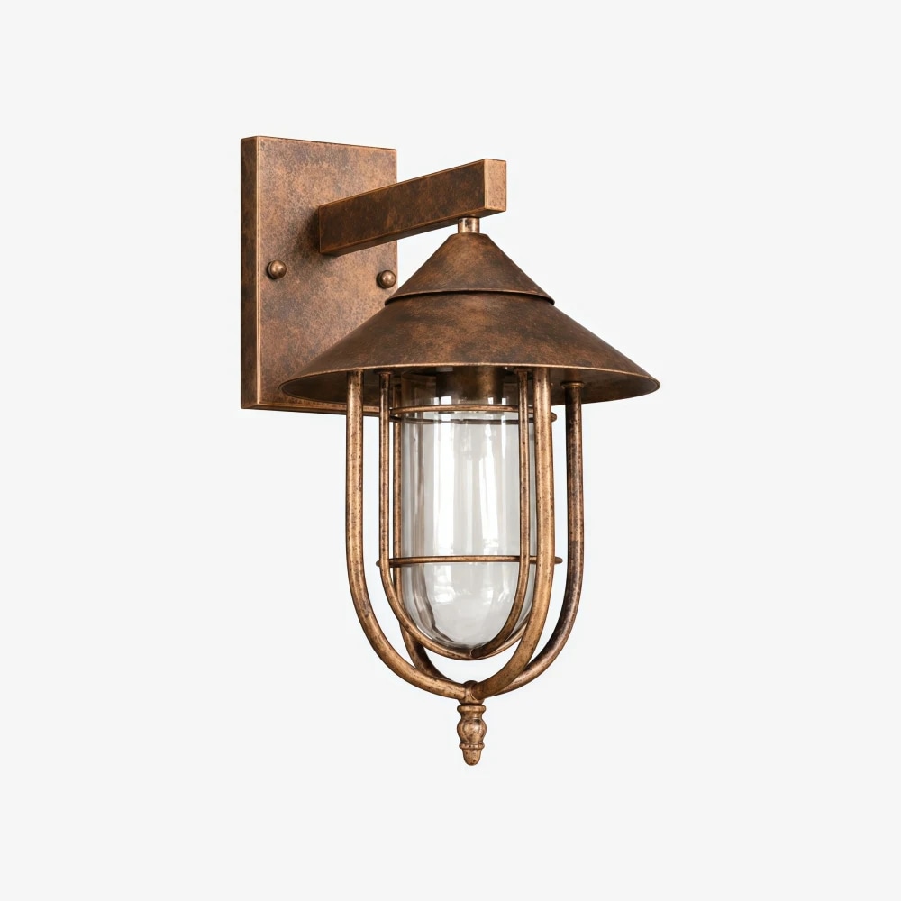 Patnox Wandleuchte in Rostbronze-Optik