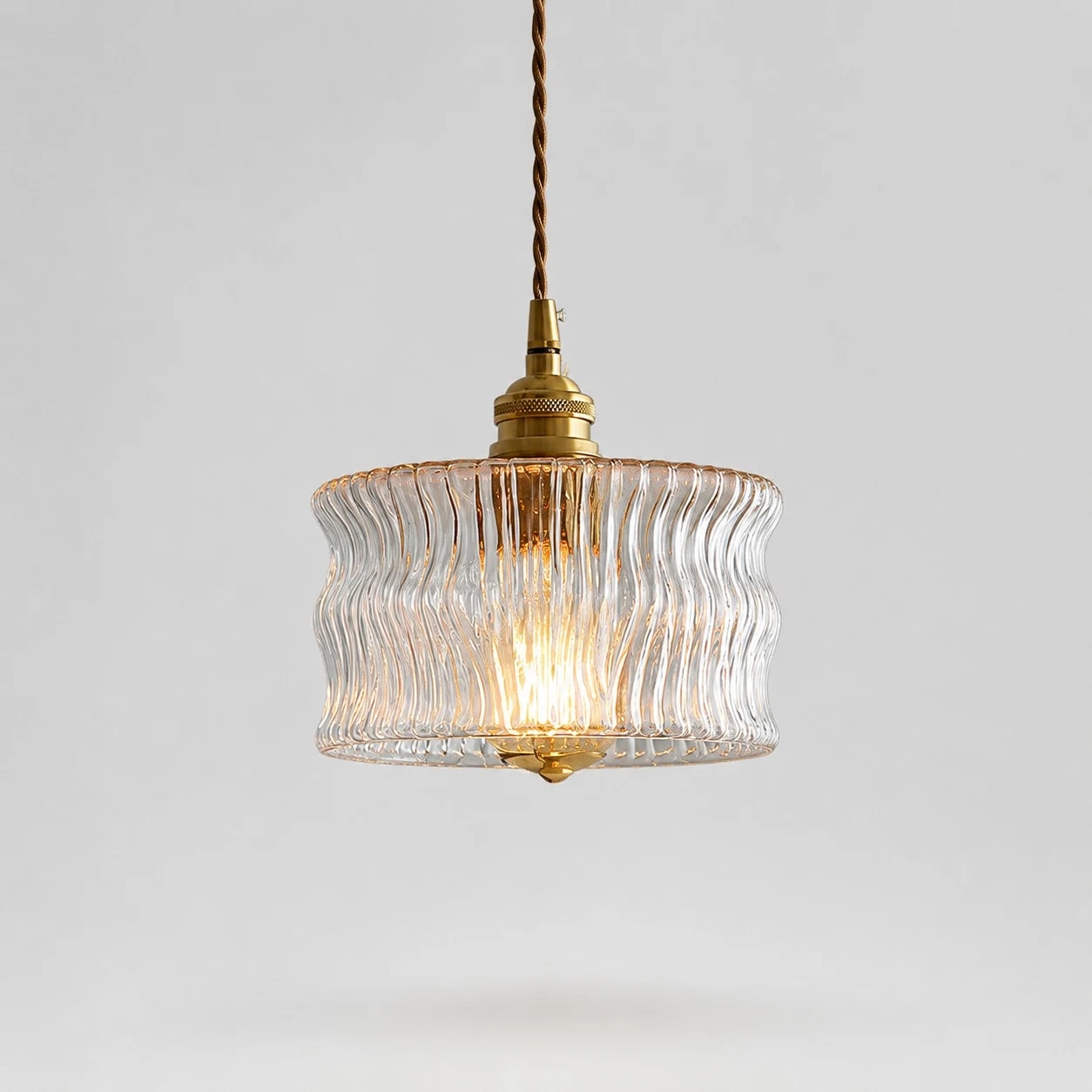 Clear glass pendant light variant