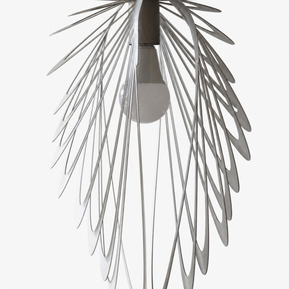Metal Feather Pendant Lamp detail 3
