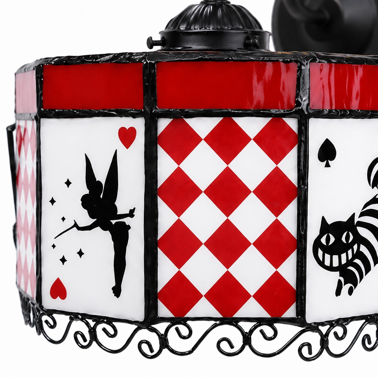 Alice Storybook Glass Wall Sconce detail view 1