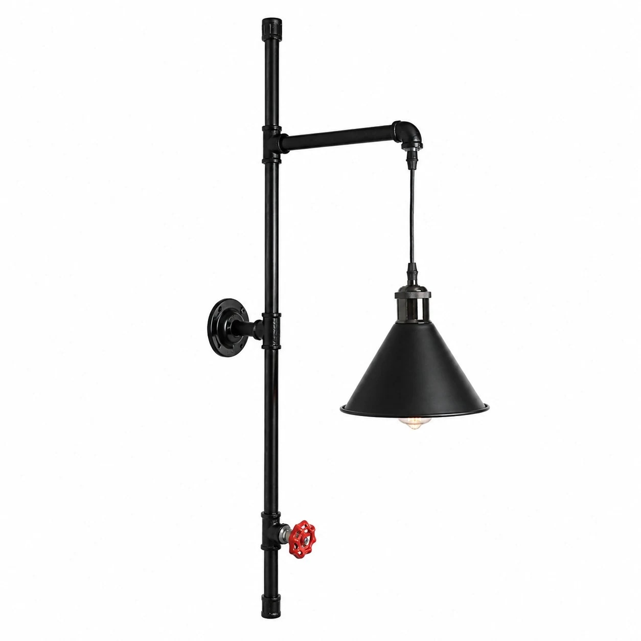 BD1 metal cone shade wall sconce option