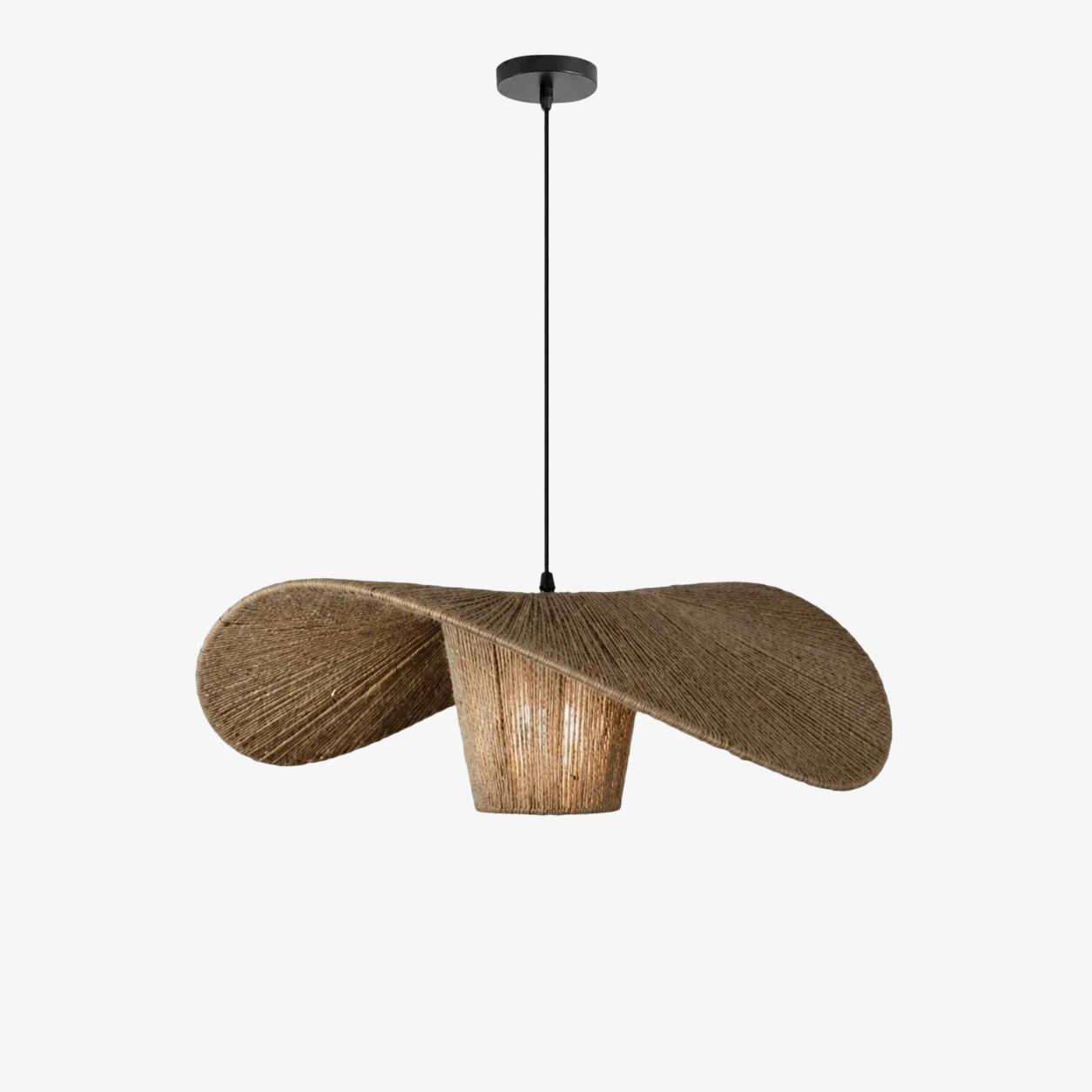 80 cm hemp rope pendant light size option