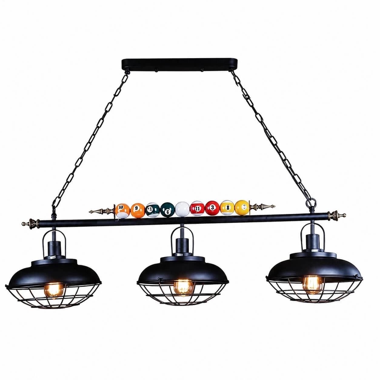 Triple-head wrought iron mesh cover