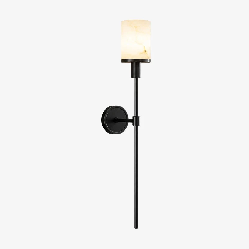Aplique de pared de latón ennegrecido SKU