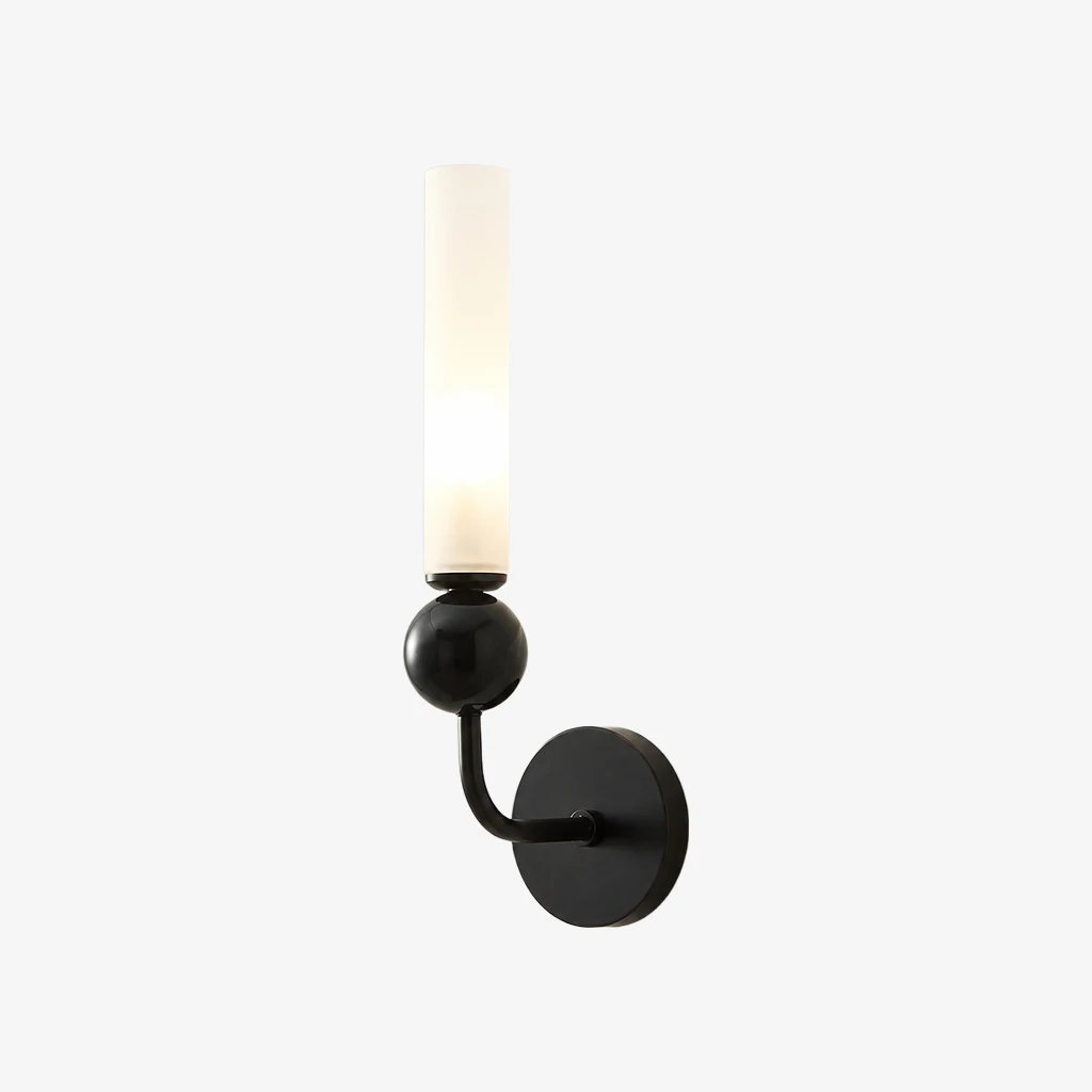 Una piccola applique da parete nera