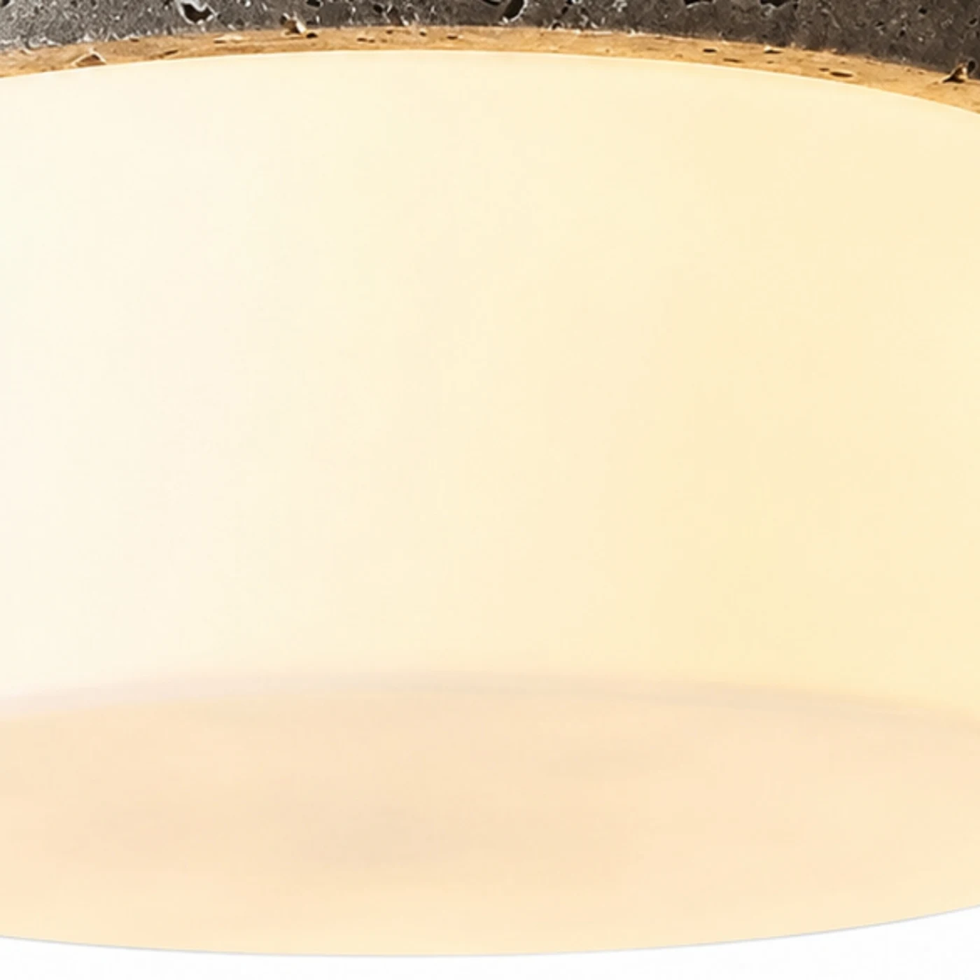 Warm glass shade diffuser close detail