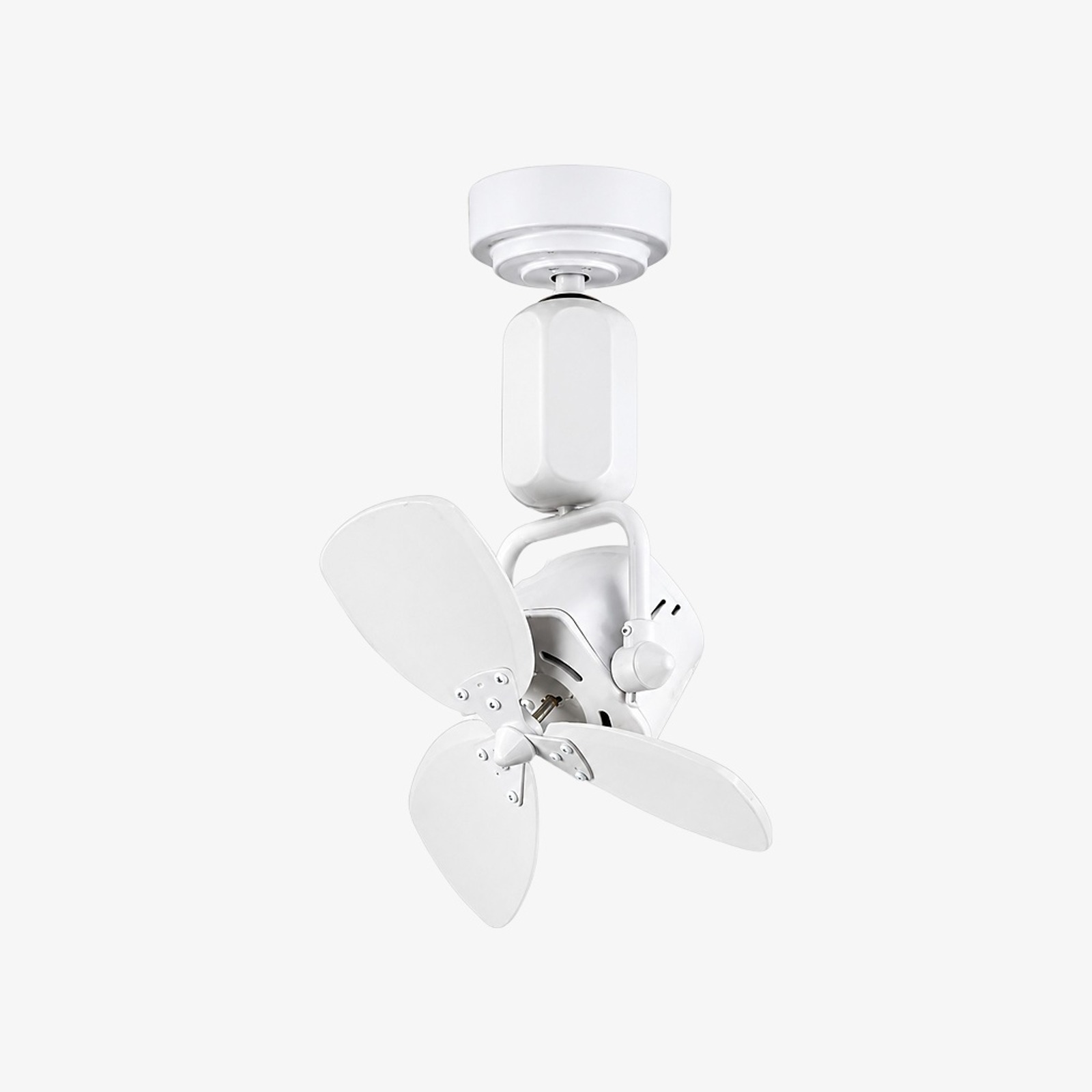 White compact fan style