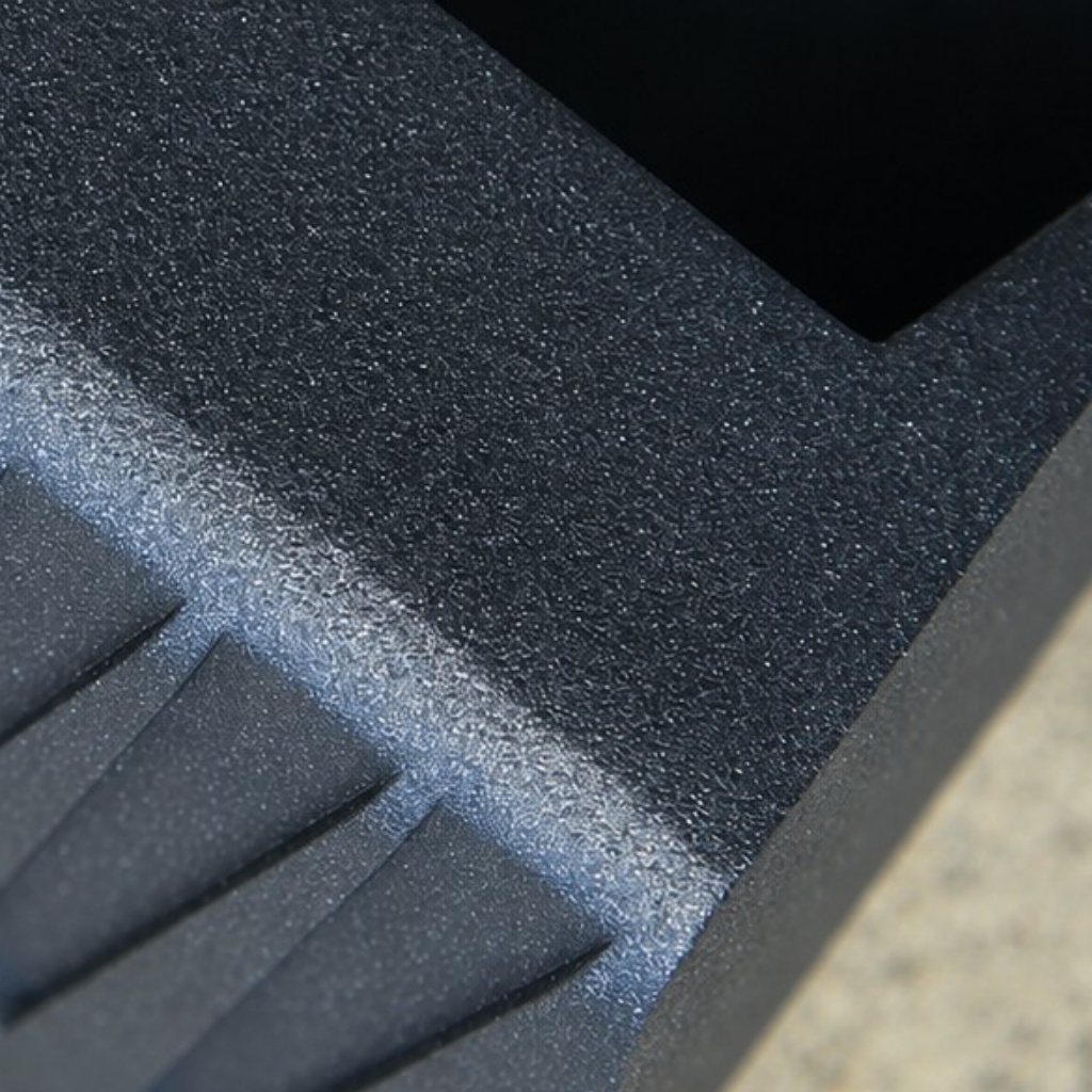 Pannello frontale per applique da parete in metallo nero testurizzato