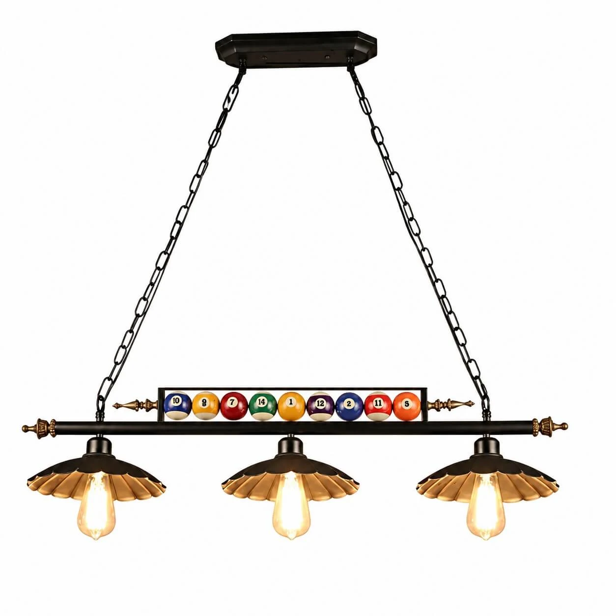 Triple-head wrought iron pot lid