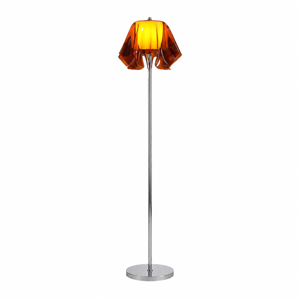 Weinrote Acryl-Stehlampe