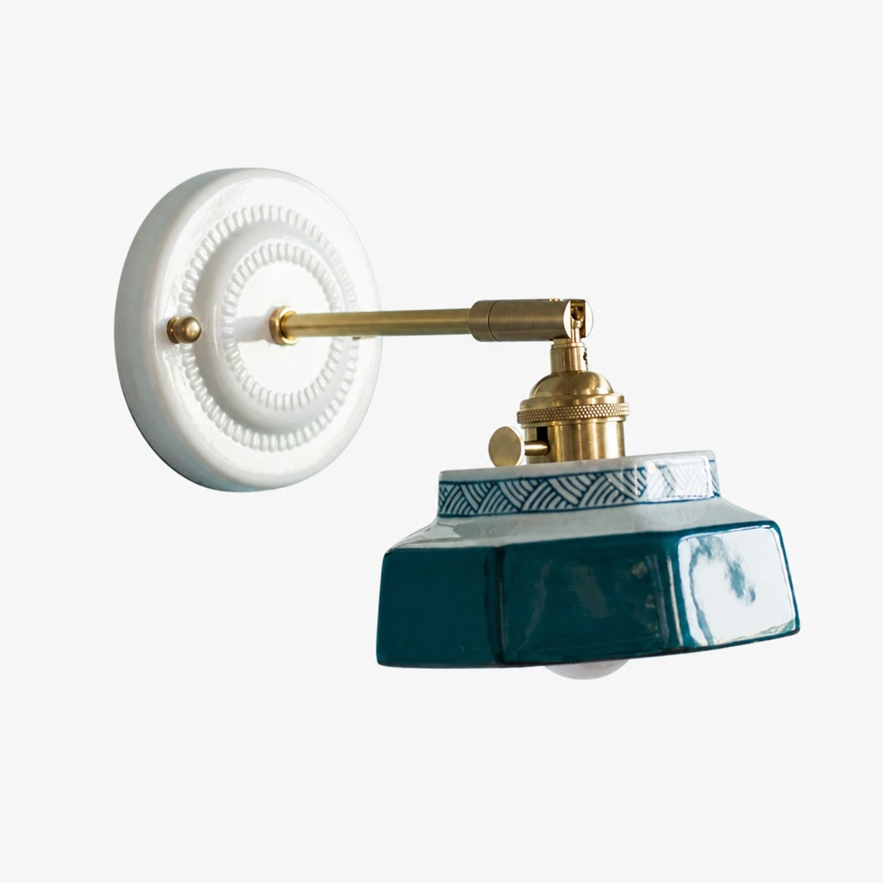 Blue / Ceramics / Style C ceramic wall lamp SKU view