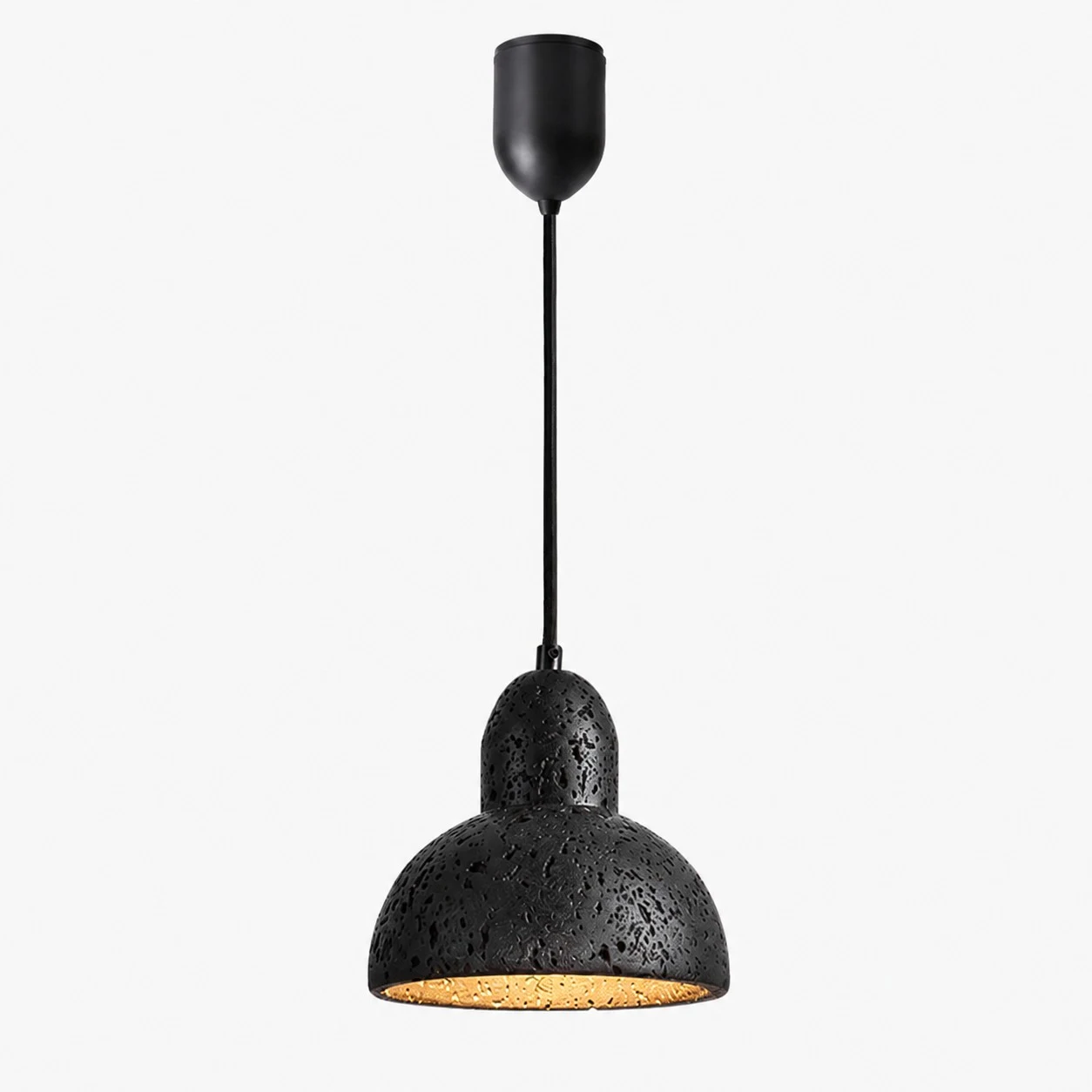 Luminária pendente completa Modelo B em forma de cúpula