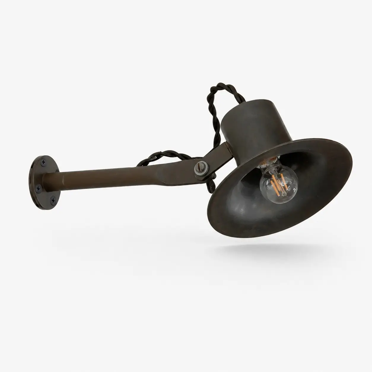 Matzwarte verstelbare wandlamp