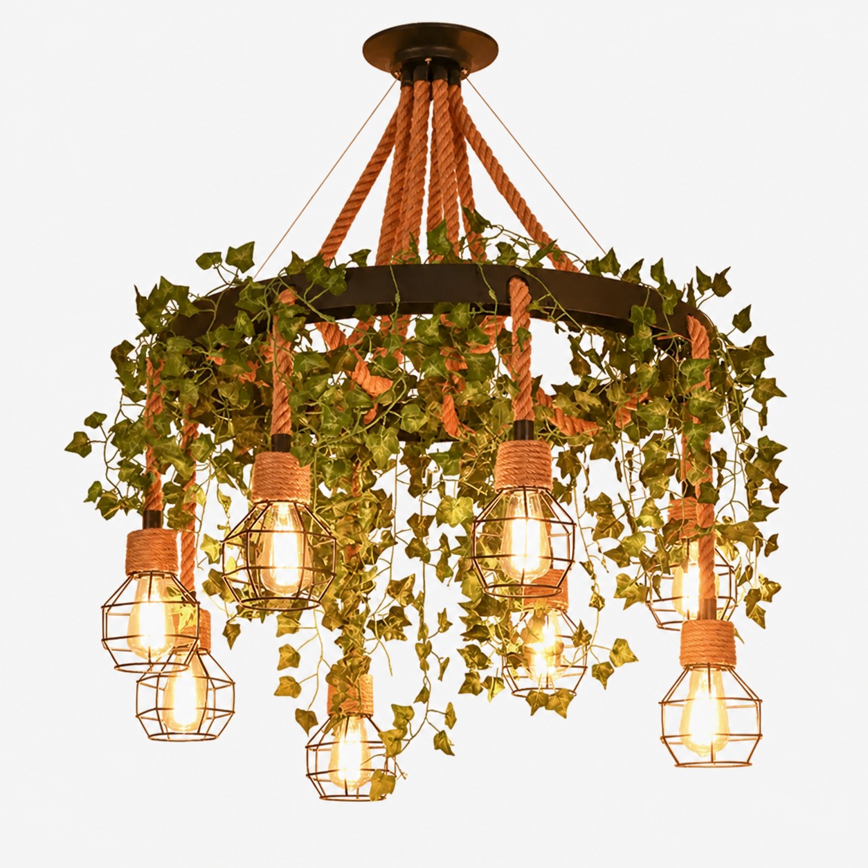 8 luces / Con vegetación
